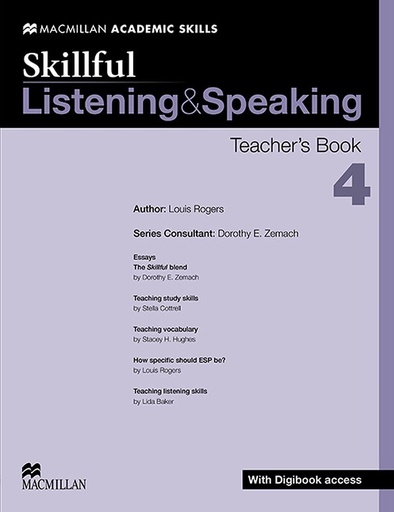 [9780230430136] SKILLFUL LISTENING & SPEAKING 4 TBK+DIGIBOOK