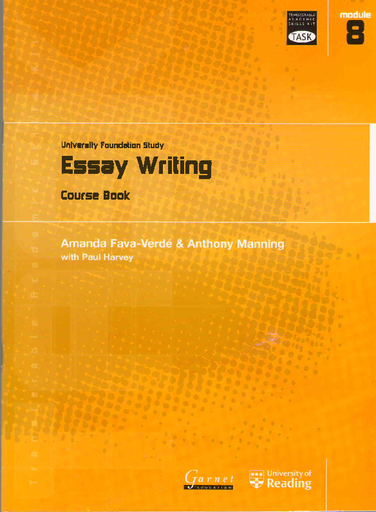 [9781859649220] TRANSFERABLE ACADEMIC SKILLS KIT:TASK 8 ESSAY WRITING CBK