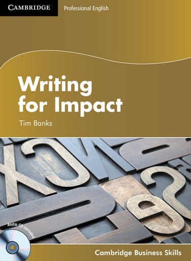[9781107603516] WRITING FOR IMPACT SBK+CD (UPPER-INTERM / ADVANCED)