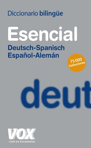 [9788499740034] DICCIONARIO ESENCIAL DEUTSCH-SPANISCH / ESPANOL-ALEMAN