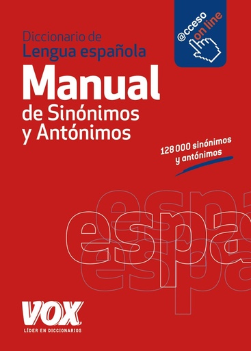 [9788483329535] DICCIONARIO MANUAL DE SINONIMOS Y ANTONIMOS
