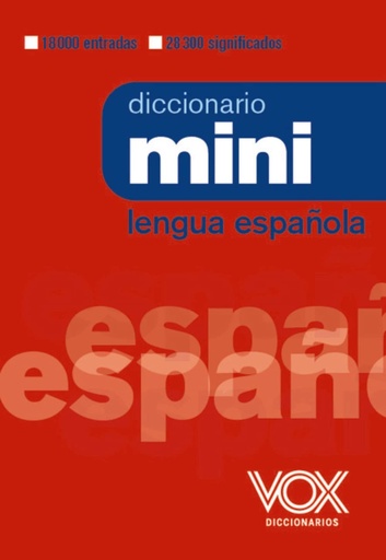 [9788483329528] DICCIONARIO MINI DE LA LENGUA ESPANOLA