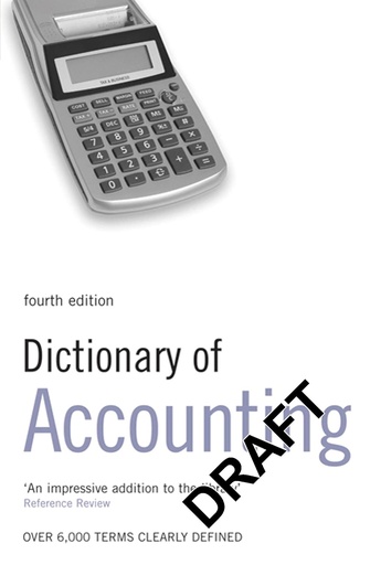 [9780713682861] DICTIONARY OF ACCOUNTING