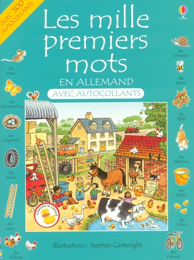 [9780746069318] LES MILLE PREMIERS MOTS EN ALLEMAND & AUTOCOLLANTS