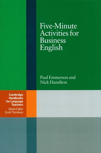 [9780521547413] FIVE-MINUTE ACTIVITIES FOR BUSINESS ENGLISH