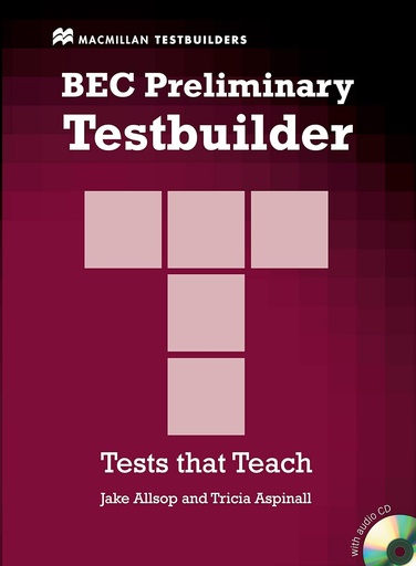 [9781405018333] BEC PRELIMINARY TESTBUILDER & CD PACK