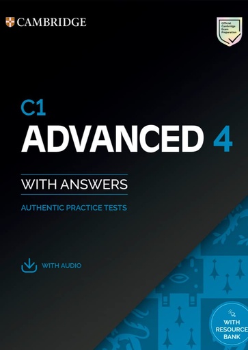 [9781108784993] CAMBRIDGE C1 ADVANCED 4 SBK+KEY, AUDIO & RESOURCE BANK