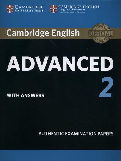 [9781316504505] CAMBRIDGE ENGLISH ADVANCED 2 SBK+KEY