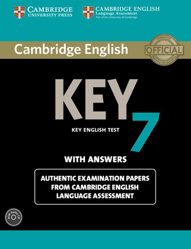 [9781107691988] CAMBRIDGE ENGLISH KEY 7 SBK+KEY & AUDIO CD