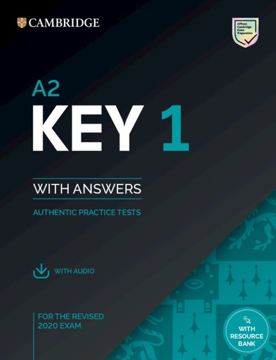 [9781108694636] CAMBRIDGE ENGLISH KEY A2 (KET) 1 SBK+KEY & AUDIO DOWNLOAD (2020 EXAM)