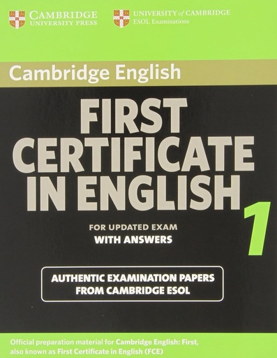 [9780521714501] CAMBRIDGE FIRST CERTIFICATE IN ENGLISH 1 SBK+KEY