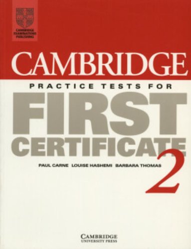 [0521498996] CAMBRIDGE FIRST CERTIFICATE IN ENGLISH 2 SBK