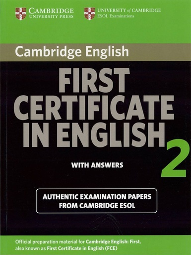[9780521714549] CAMBRIDGE FIRST CERTIFICATE IN ENGLISH 2 SBK+KEY