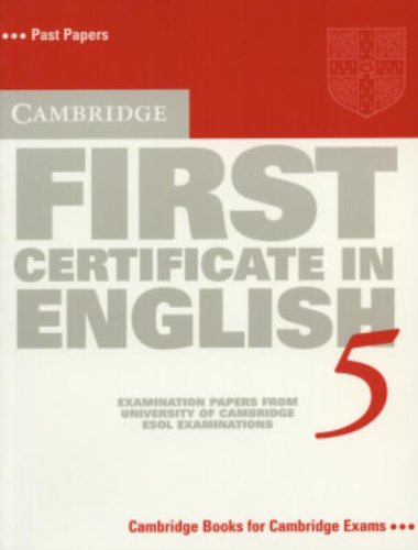 [0521799163] CAMBRIDGE FIRST CERTIFICATE IN ENGLISH 5 SBK