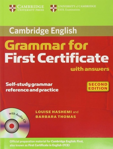 [9780521690874] CAMBRIDGE GRAMMAR FOR FIRST CERTIFICATE SBK+KEY & CD (2ND ED)