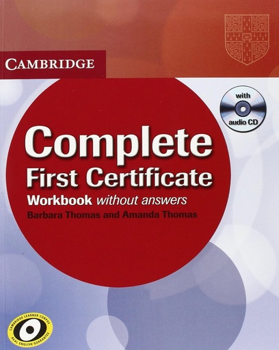 [9780521698313] COMPLETE FIRST CERTIFICATE WBK+CD (NO KEY)