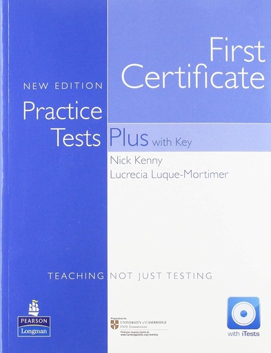 [9781405881234] FIRST CERTIFICATE PRACTICE TESTS PLUS+KEY & TEST CD-ROM & CDS (N.E)