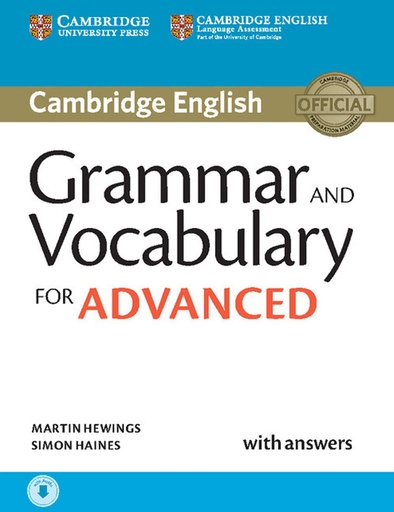 [9781107481114] GRAMMAR & VOCABULARY FOR ADVANCED SBK+KEY & CD