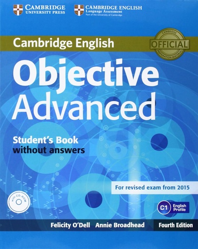 [9781107674387] OBJECTIVE ADVANCED SBK+CD-ROM (NO KEY) (4TH ED)