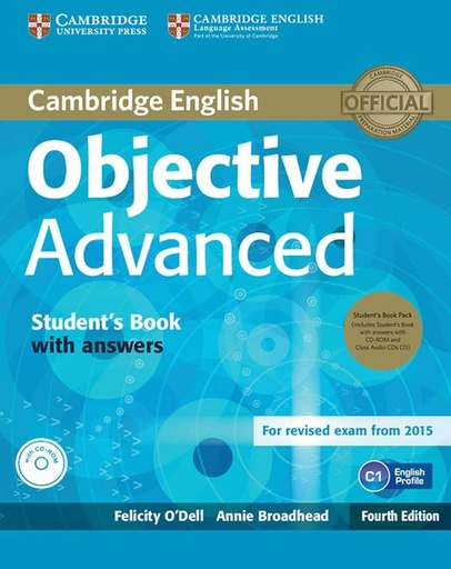 [9781107657557] OBJECTIVE ADVANCED SBK+KEY & CD-ROM (4TH ED)