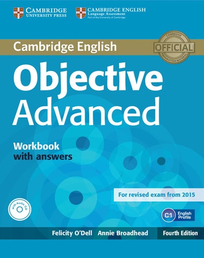 [9781107632028] OBJECTIVE ADVANCED WBK+KEY & AUDIO CD (4TH ED)