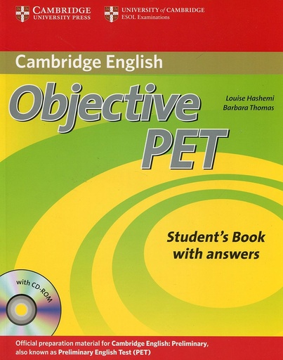 [9780521732666] OBJECTIVE PET SBK +KEY & CD-ROM (2ND ED)