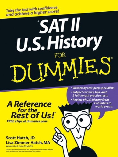 [9780764578434] SAT II U.S. HISTORY FOR DUMMIES