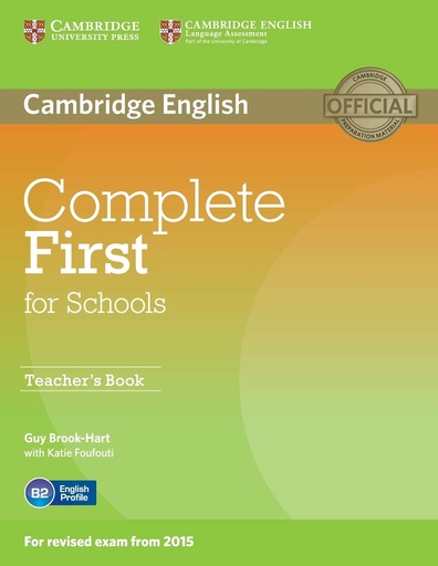 [9781107683365] COMPLETE FIRST FOR SCHOOLS TBK