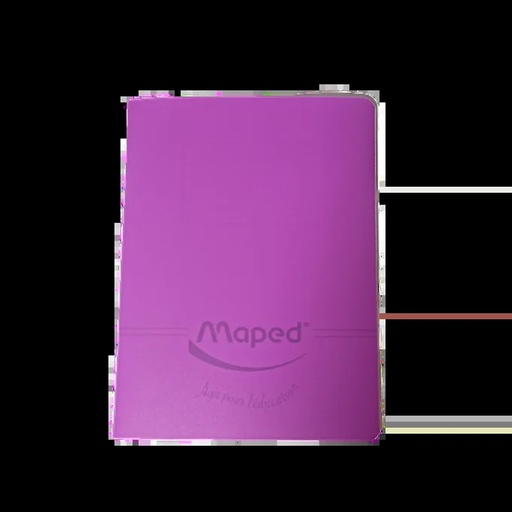 [6111250483643] CAHIER PIQUE 96P SEYES 72G 17*22 COUVERT PP MAPED