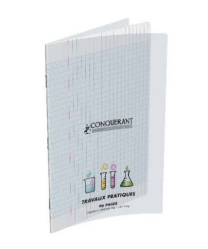 [3020120002477] CAHIER T.PRATIQUE 96P SEYES 90/120G 21*29.7 TRANSP CONQUERANT