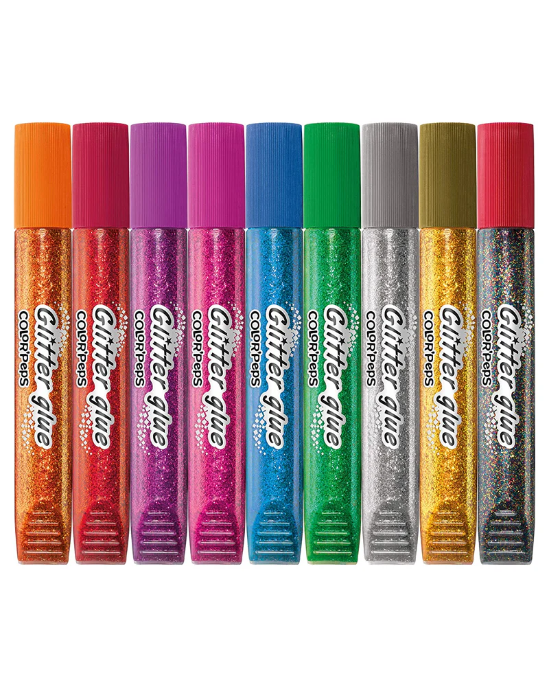 [3154148130109] COLLE PAILLETE COLOR'PEPS BLISTER DE 9 TUBES 10,5 ML MAPED