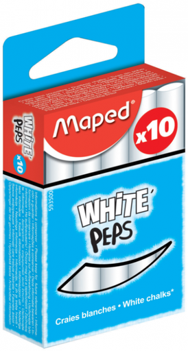 [3154145935004] CRAIE BLANCHE SANS POUSSIERE PEPS BTE DE 10 MAPED