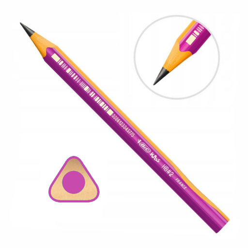 [3086123345775] CRAYON HB KIDS GIRL GRAPHITE D'APPRENTISSAGE BIC