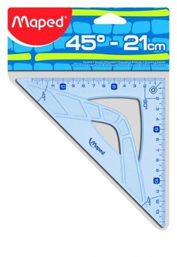 [3154142424211] EQUERRE 21 CM 45° GEOMETRIC MAPED