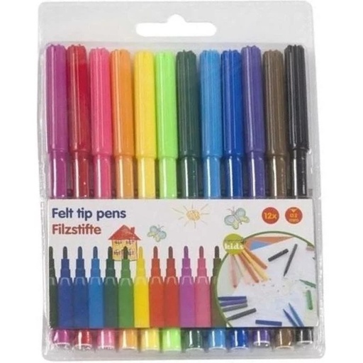 [6972018586422] FEUTRE WATER COLOR PEN BTE DE 12 ECOLO