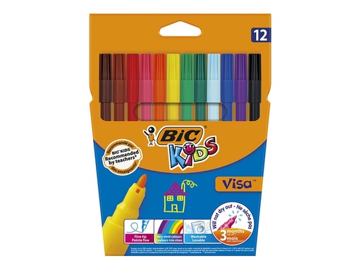 [3270220002758] FEUTRES BIC KIDS VISA 12 PCS