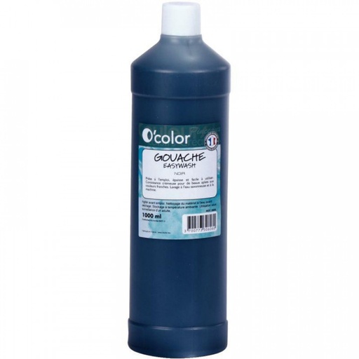 [3700773306060] GOUACHE BOUTEILLE DE 1000 ML EASWASH NOIR