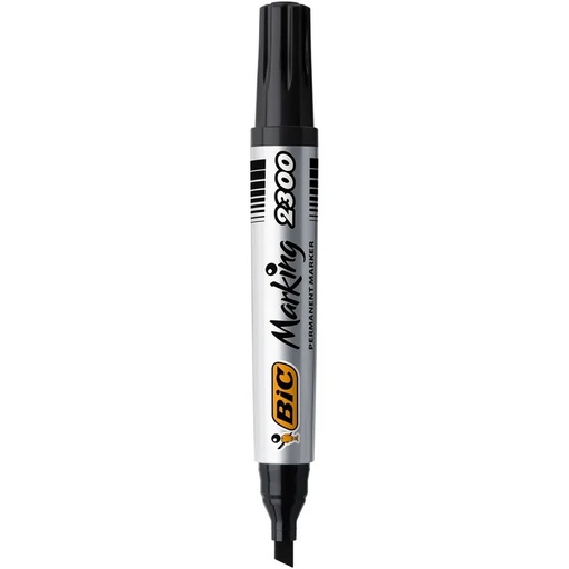 [3086129999736] MARQUEUR PERMANENT BIC BISEAU 2300 NOIR
