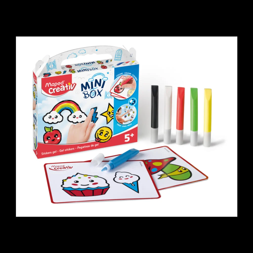 [3154149070121] MINI BOX STICKERS GEL VITRE CREATIV 5 ANS PLUS MAPED