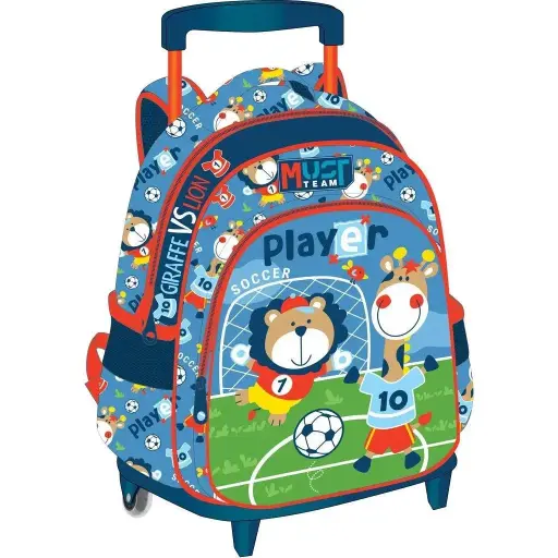 [5205698759222] MINI CARTABLE À ROULETTE MUST TEAM SOCCER PLAYER