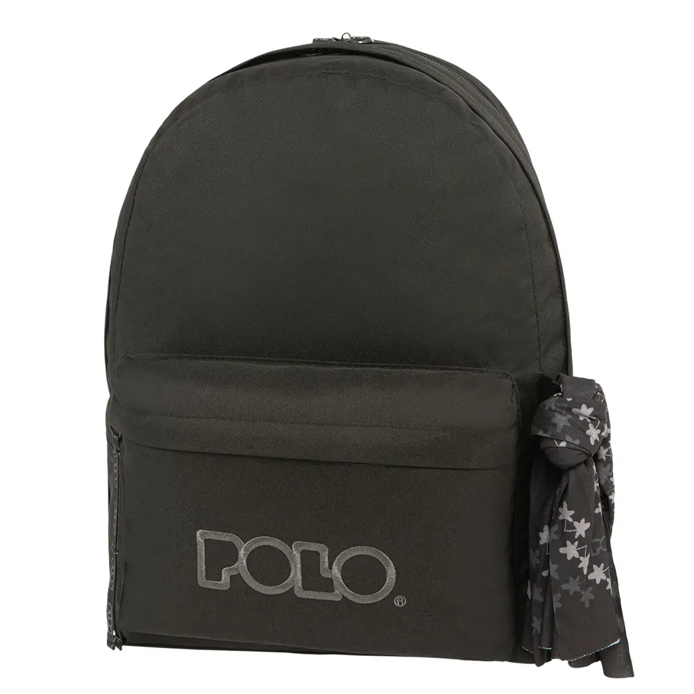 [5201927118907] SAC À DOS POLO DOUBLE+SCARF NOIR