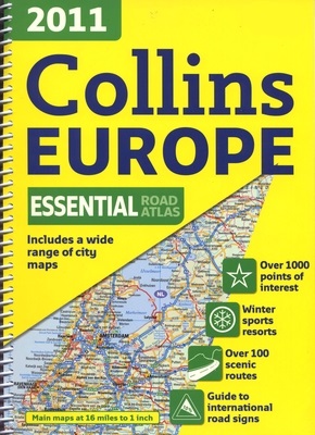 [9780007364121] COLLINS EUROPE ESSENTIAL ROAD ATLAS