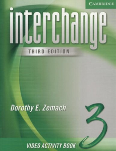 [052160236X] INTERCHANGE, THIRD EDITION 3 VIDEO ACTIVITY BOOK