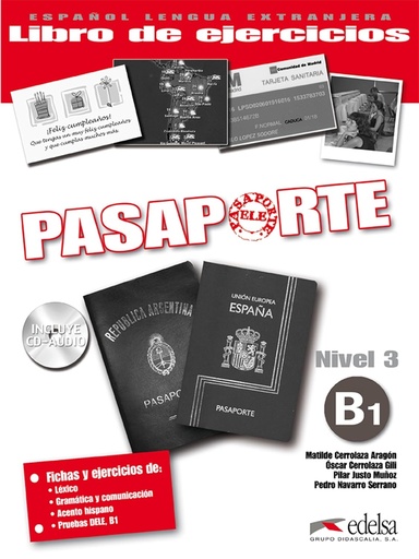 [9788477114086] PASAPORTE B1 LIBRO DE EJERCICIOS+CD