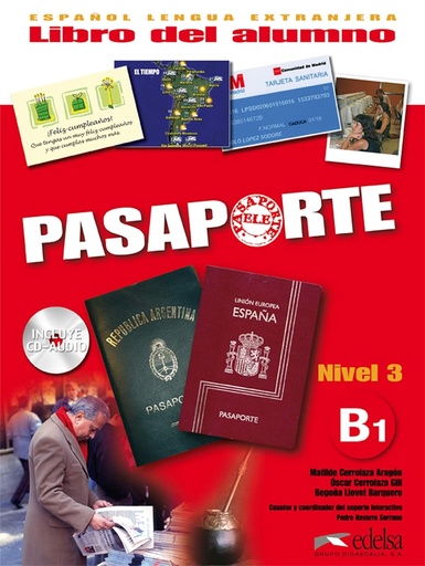 [9788477114079] PASAPORTE B1 LIBRO DEL ALUMNO+CD