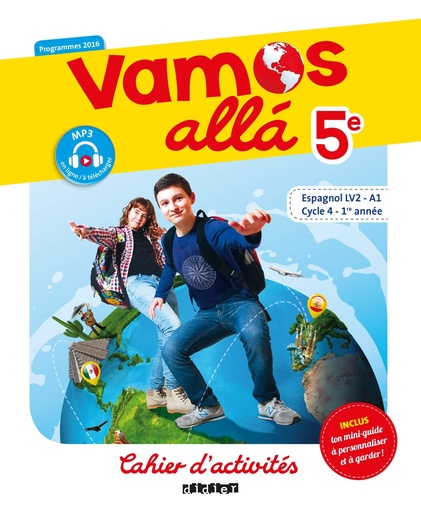 [9782278083701] VAMOS ALLA 5ÈME LV2 CAHIER D'ACTIVITES+ MP3