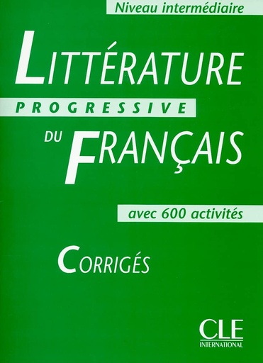 [9782090337570] LITTERATURE PROGRESSIVE DU FRANÇAIS INTER CORRIGES (600 ACTIVITES)