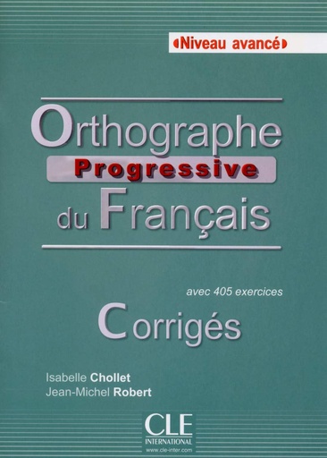 [9782090380941] ORTHOGRAPHE PROGRESSIVE DU FRANÇAIS AVANCE CORRIGES