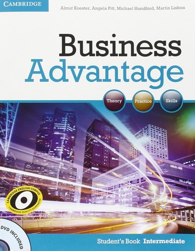 [9780521132206] BUSINESS ADVANTAGE INTERMEDIATE SBK +DVD