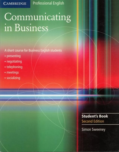 [9780521549127] COMMUNICATING IN BUSINESS SBK (2ND ED)